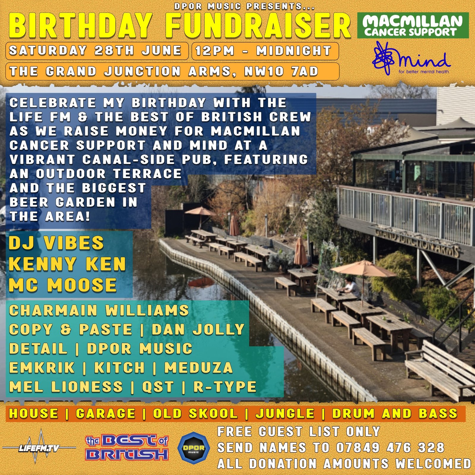 DPOR Music event poster — 28 June 2025